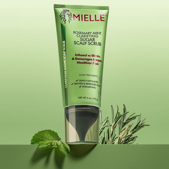 Mielle Rosemary Mint Clarifying Sugar Scalp Scrub w Biotin 6 Oz New & Sealed - Picture 12 of 13